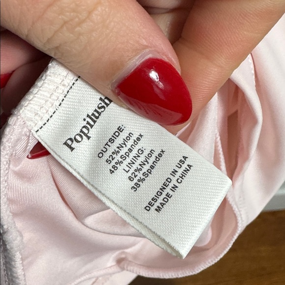 NWT Popilush Shapewear Boatneck Draped Sculpting Maxi Dress Baby Pink Size Small - Picture 8 of 11